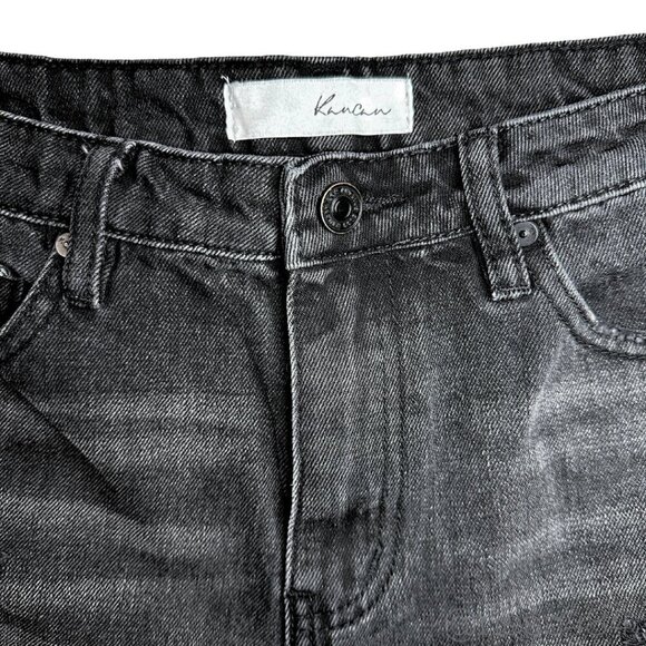 KanCan Black distressed Jean Shorts Size Small - Picture 4 of 4